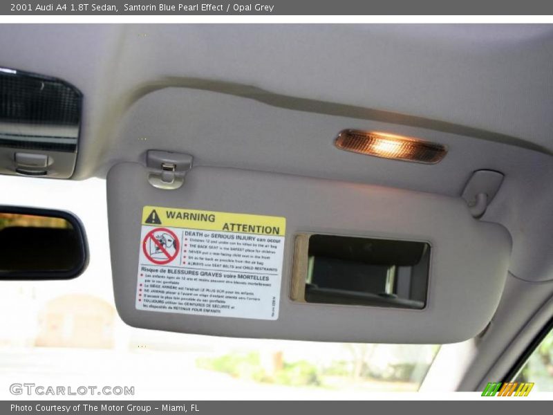 Santorin Blue Pearl Effect / Opal Grey 2001 Audi A4 1.8T Sedan