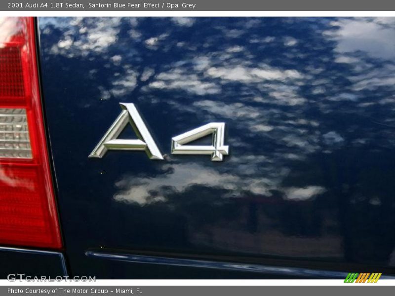 Santorin Blue Pearl Effect / Opal Grey 2001 Audi A4 1.8T Sedan
