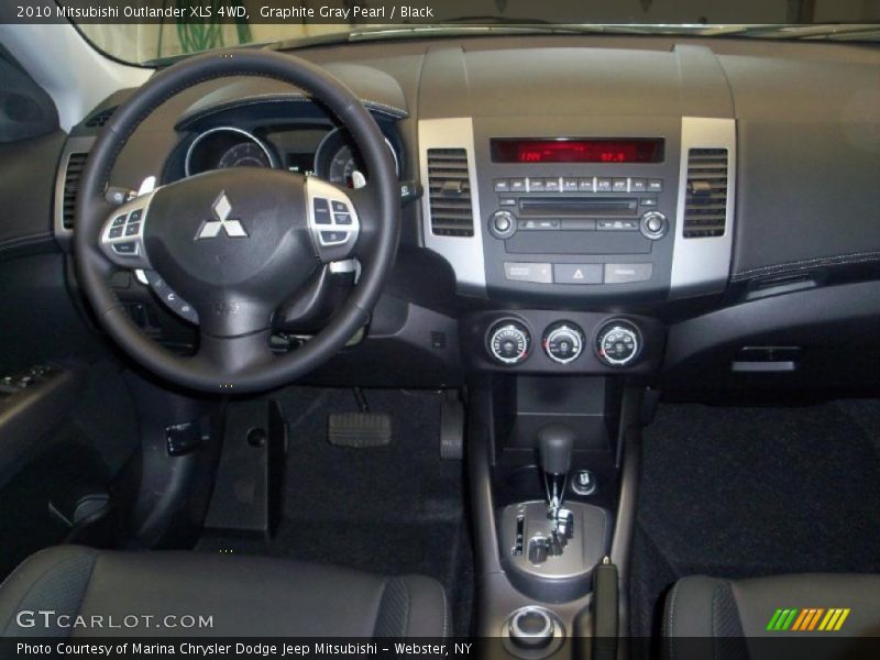 Graphite Gray Pearl / Black 2010 Mitsubishi Outlander XLS 4WD
