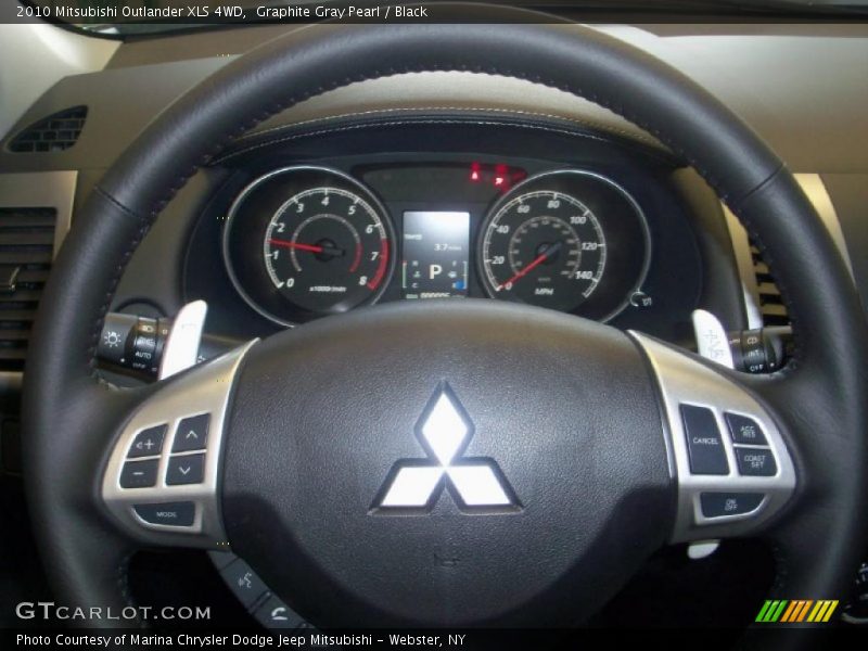 Graphite Gray Pearl / Black 2010 Mitsubishi Outlander XLS 4WD