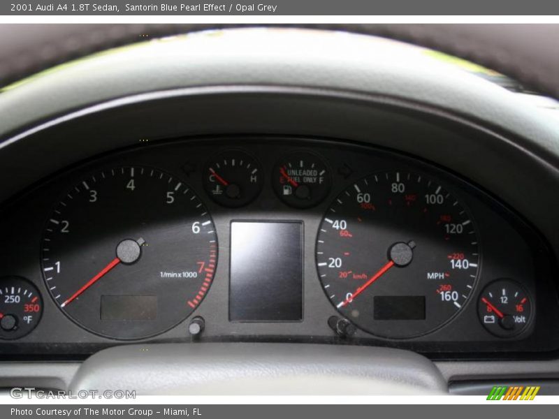 Santorin Blue Pearl Effect / Opal Grey 2001 Audi A4 1.8T Sedan