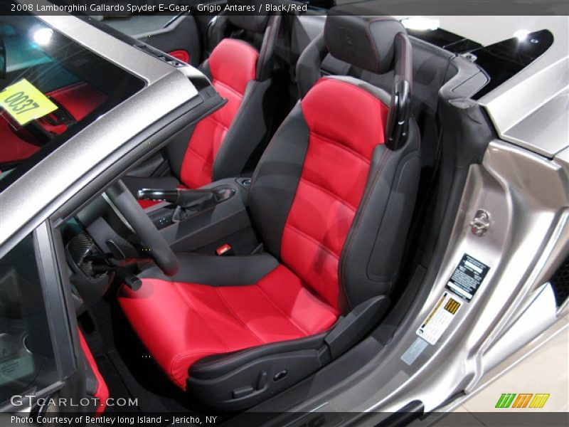 Grigio Antares / Black/Red 2008 Lamborghini Gallardo Spyder E-Gear