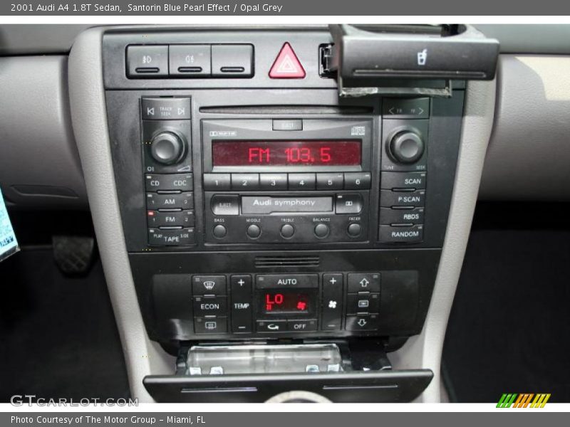 Santorin Blue Pearl Effect / Opal Grey 2001 Audi A4 1.8T Sedan