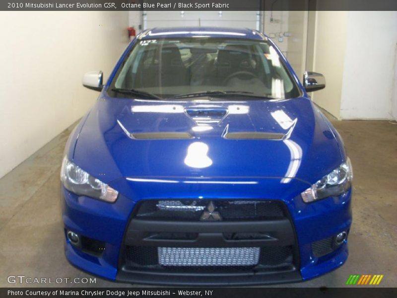 Octane Blue Pearl / Black Sport Fabric 2010 Mitsubishi Lancer Evolution GSR