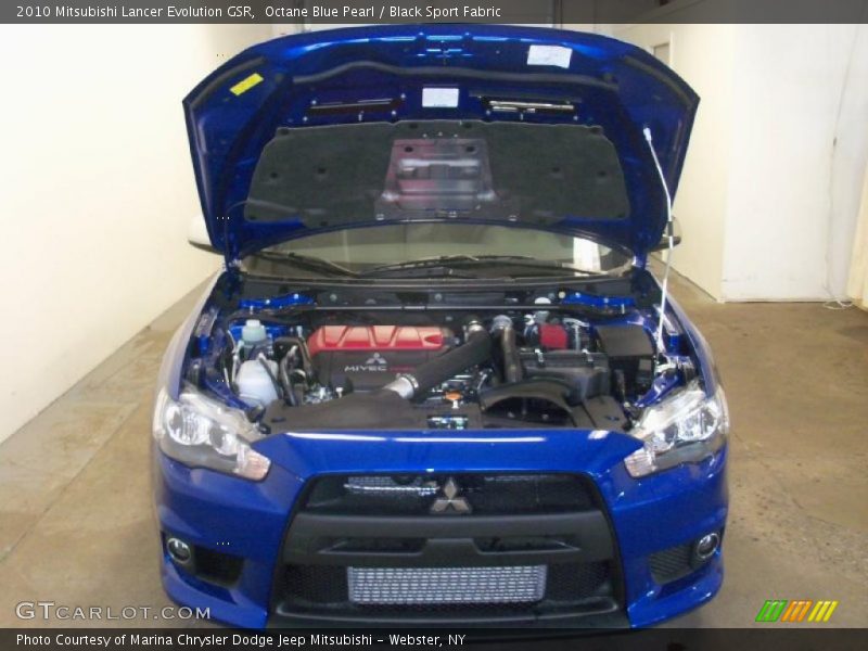 Octane Blue Pearl / Black Sport Fabric 2010 Mitsubishi Lancer Evolution GSR