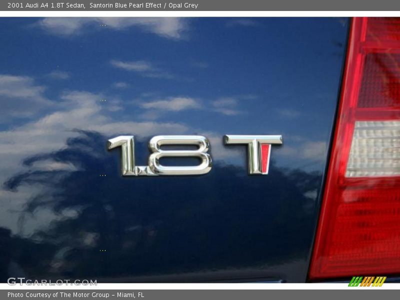 Santorin Blue Pearl Effect / Opal Grey 2001 Audi A4 1.8T Sedan