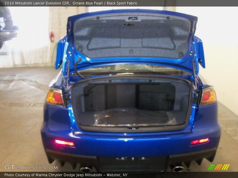 Octane Blue Pearl / Black Sport Fabric 2010 Mitsubishi Lancer Evolution GSR