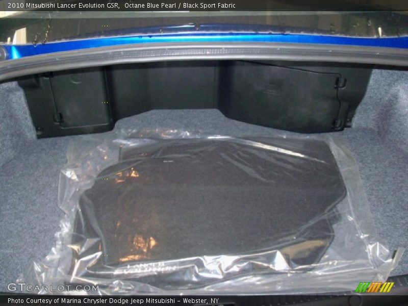 Octane Blue Pearl / Black Sport Fabric 2010 Mitsubishi Lancer Evolution GSR