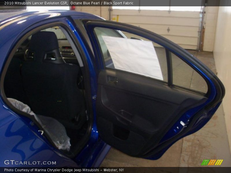 Octane Blue Pearl / Black Sport Fabric 2010 Mitsubishi Lancer Evolution GSR