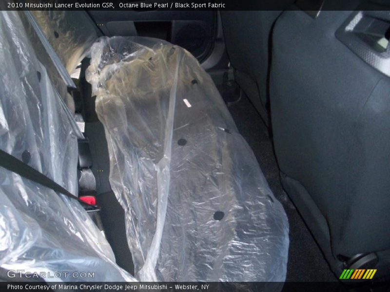 Octane Blue Pearl / Black Sport Fabric 2010 Mitsubishi Lancer Evolution GSR