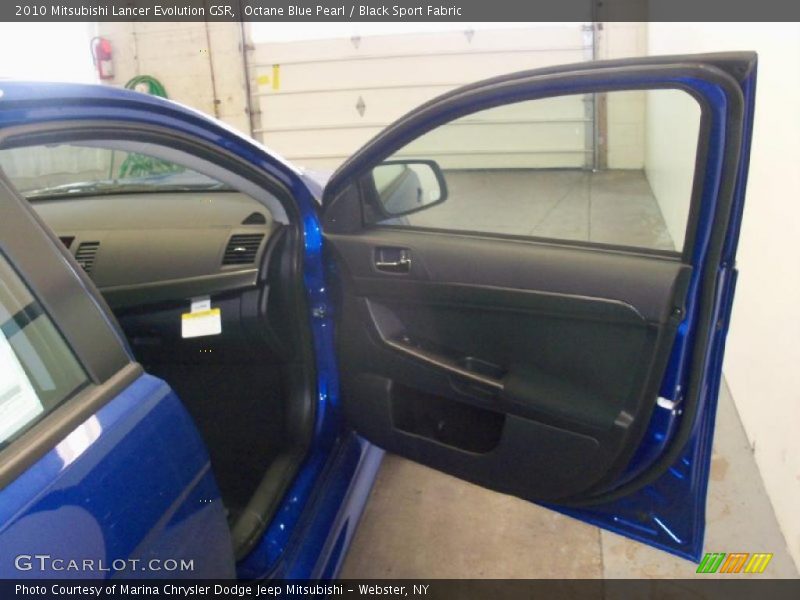 Octane Blue Pearl / Black Sport Fabric 2010 Mitsubishi Lancer Evolution GSR