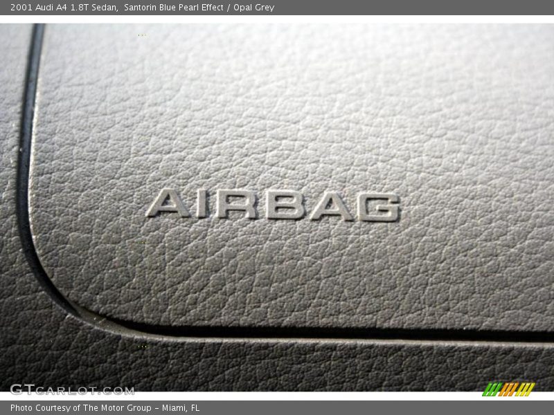 Santorin Blue Pearl Effect / Opal Grey 2001 Audi A4 1.8T Sedan