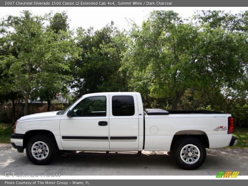 Summit White / Dark Charcoal 2007 Chevrolet Silverado 1500 Classic LS Extended Cab 4x4