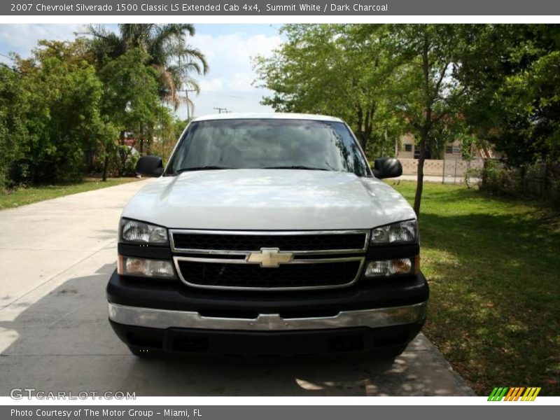 Summit White / Dark Charcoal 2007 Chevrolet Silverado 1500 Classic LS Extended Cab 4x4