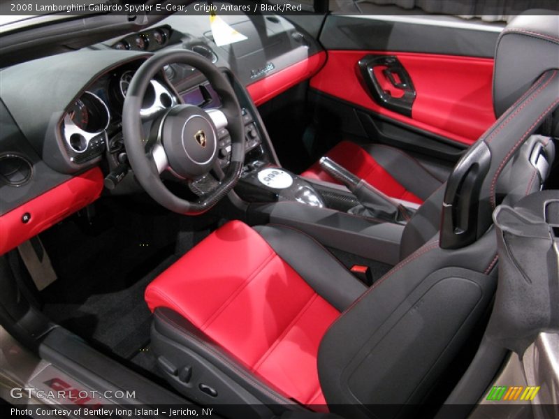 Grigio Antares / Black/Red 2008 Lamborghini Gallardo Spyder E-Gear