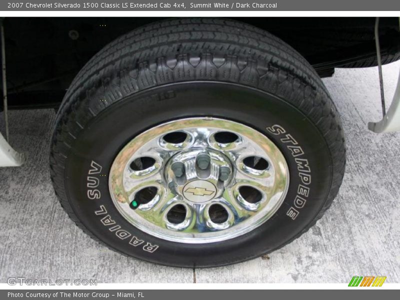 Summit White / Dark Charcoal 2007 Chevrolet Silverado 1500 Classic LS Extended Cab 4x4