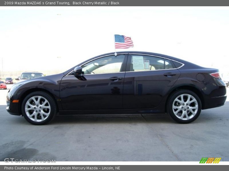 Black Cherry Metallic / Black 2009 Mazda MAZDA6 s Grand Touring