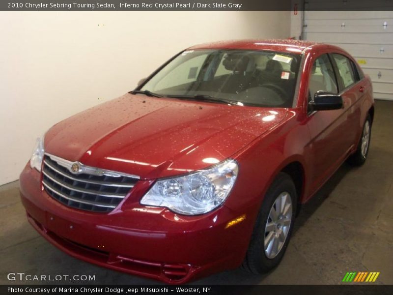 Inferno Red Crystal Pearl / Dark Slate Gray 2010 Chrysler Sebring Touring Sedan