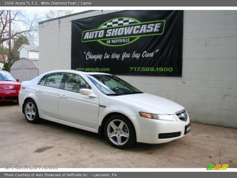 White Diamond Pearl / Camel 2006 Acura TL 3.2