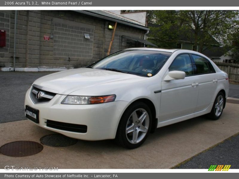 White Diamond Pearl / Camel 2006 Acura TL 3.2