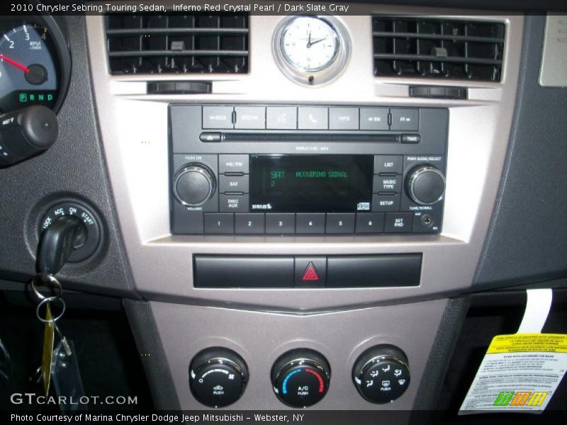 Inferno Red Crystal Pearl / Dark Slate Gray 2010 Chrysler Sebring Touring Sedan
