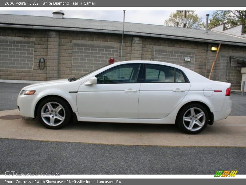 White Diamond Pearl / Camel 2006 Acura TL 3.2
