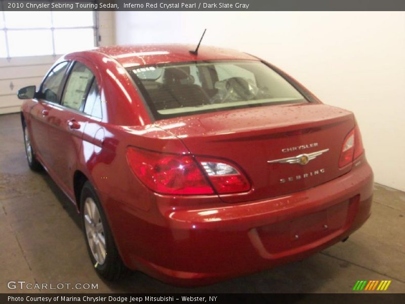 Inferno Red Crystal Pearl / Dark Slate Gray 2010 Chrysler Sebring Touring Sedan