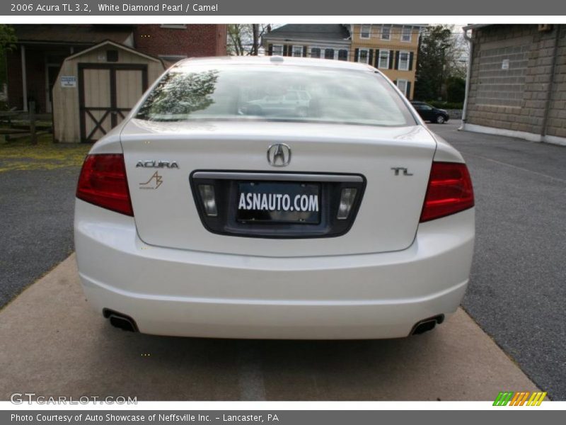 White Diamond Pearl / Camel 2006 Acura TL 3.2