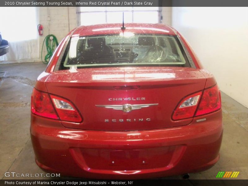 Inferno Red Crystal Pearl / Dark Slate Gray 2010 Chrysler Sebring Touring Sedan