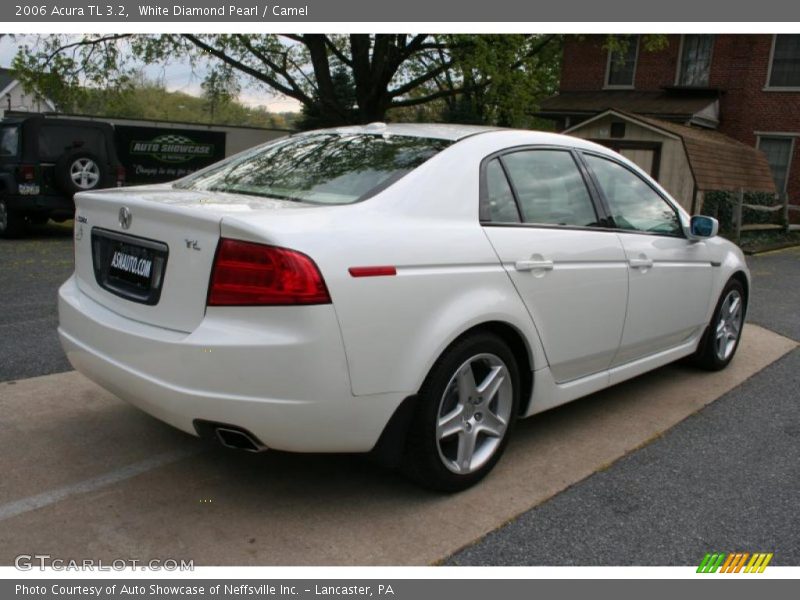 White Diamond Pearl / Camel 2006 Acura TL 3.2