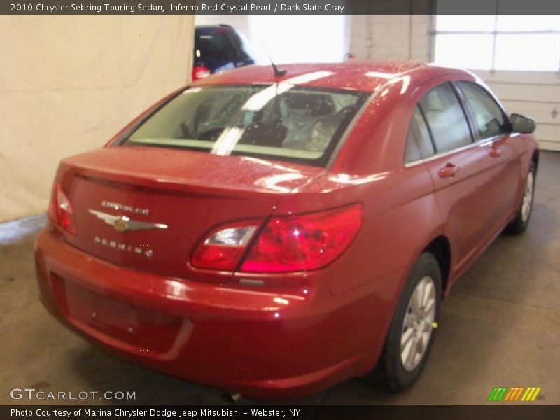 Inferno Red Crystal Pearl / Dark Slate Gray 2010 Chrysler Sebring Touring Sedan