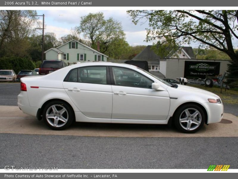 White Diamond Pearl / Camel 2006 Acura TL 3.2