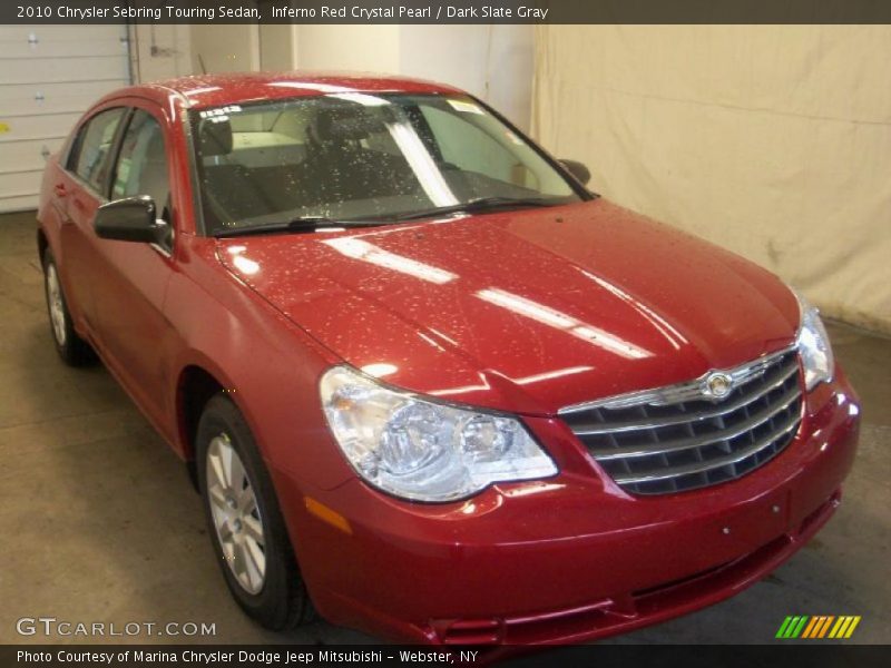 Inferno Red Crystal Pearl / Dark Slate Gray 2010 Chrysler Sebring Touring Sedan