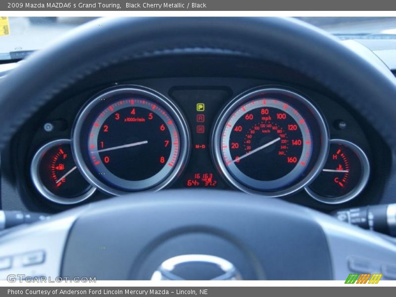 Black Cherry Metallic / Black 2009 Mazda MAZDA6 s Grand Touring