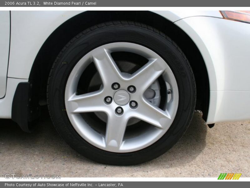 White Diamond Pearl / Camel 2006 Acura TL 3.2