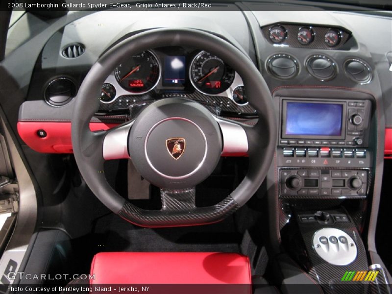 Grigio Antares / Black/Red 2008 Lamborghini Gallardo Spyder E-Gear