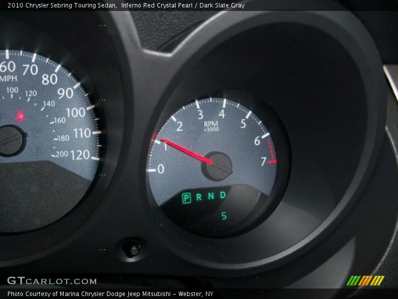 Inferno Red Crystal Pearl / Dark Slate Gray 2010 Chrysler Sebring Touring Sedan