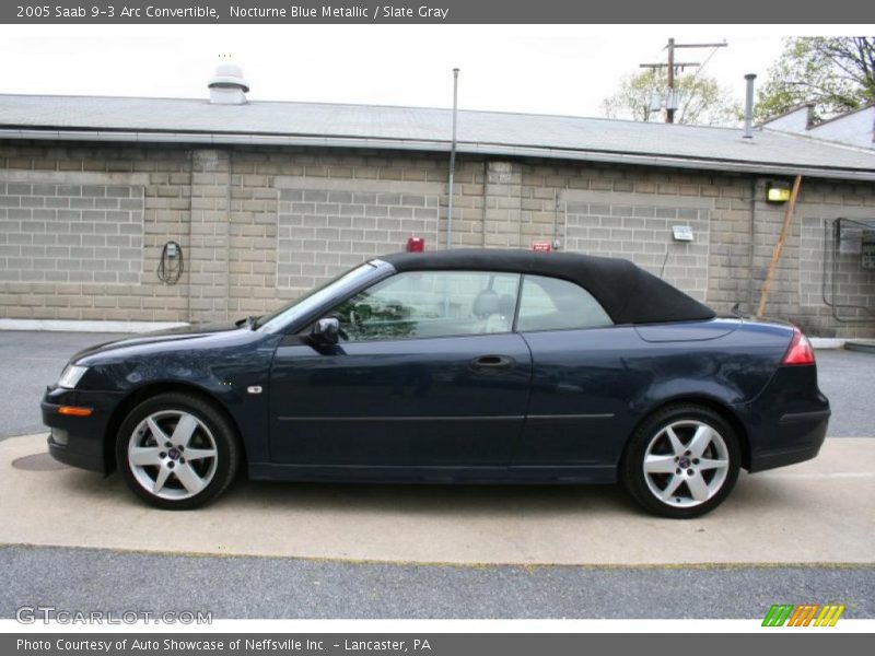Nocturne Blue Metallic / Slate Gray 2005 Saab 9-3 Arc Convertible
