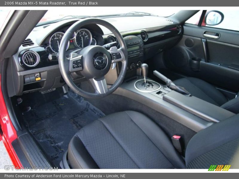True Red / Black 2006 Mazda MX-5 Miata Roadster