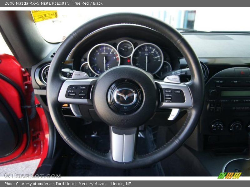 True Red / Black 2006 Mazda MX-5 Miata Roadster
