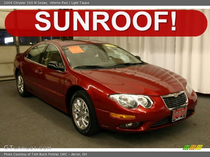 Inferno Red / Light Taupe 2004 Chrysler 300 M Sedan