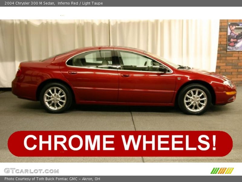 Inferno Red / Light Taupe 2004 Chrysler 300 M Sedan