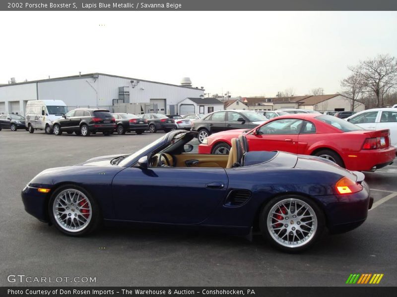 Lapis Blue Metallic / Savanna Beige 2002 Porsche Boxster S