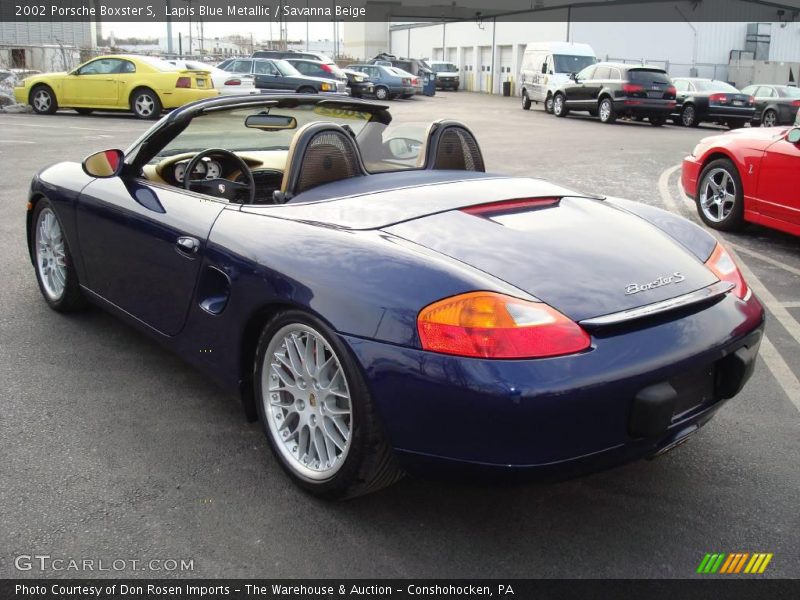 Lapis Blue Metallic / Savanna Beige 2002 Porsche Boxster S