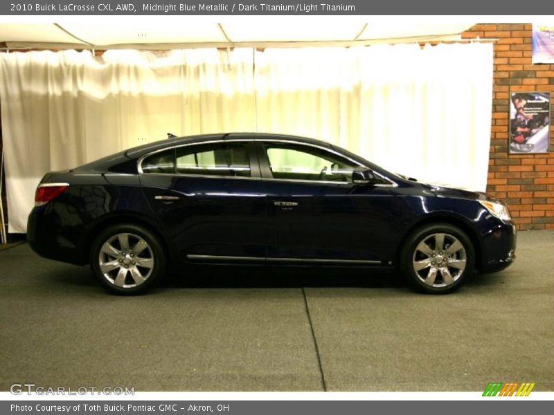 Midnight Blue Metallic / Dark Titanium/Light Titanium 2010 Buick LaCrosse CXL AWD