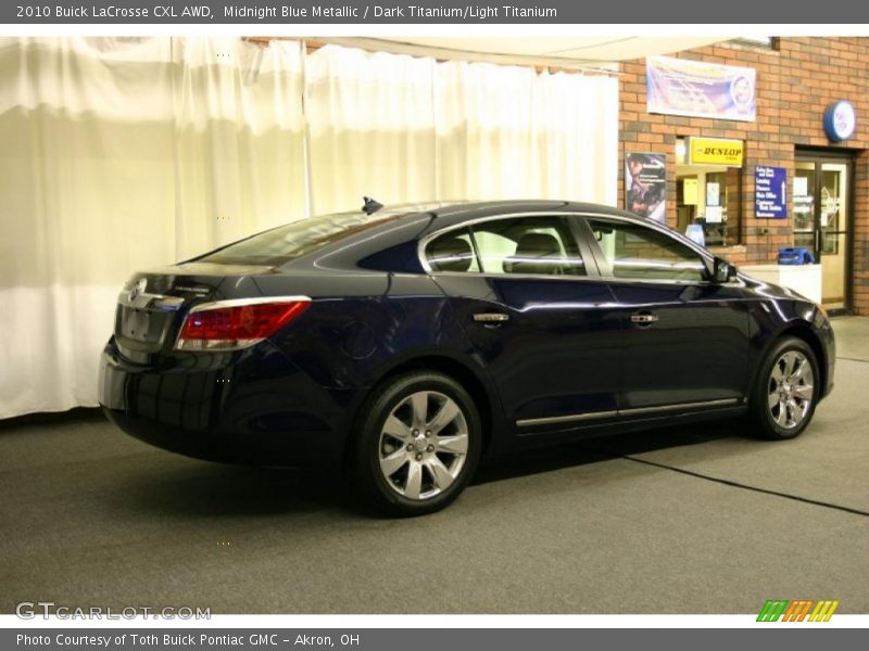 Midnight Blue Metallic / Dark Titanium/Light Titanium 2010 Buick LaCrosse CXL AWD