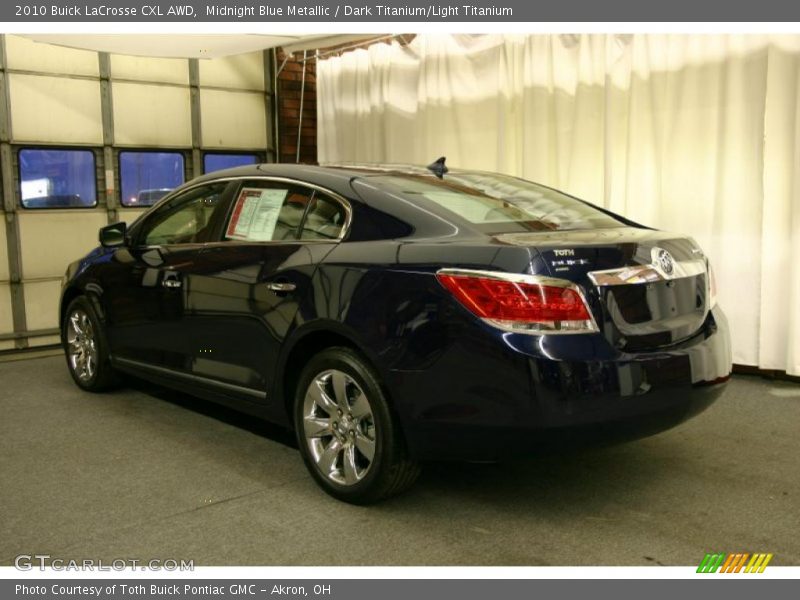 Midnight Blue Metallic / Dark Titanium/Light Titanium 2010 Buick LaCrosse CXL AWD