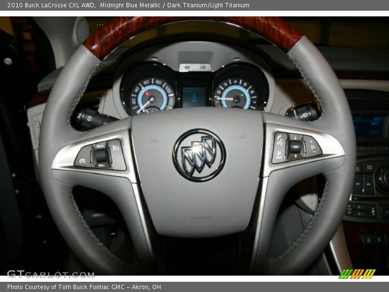 Midnight Blue Metallic / Dark Titanium/Light Titanium 2010 Buick LaCrosse CXL AWD