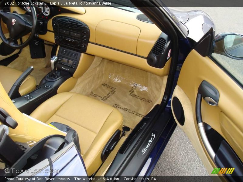 Lapis Blue Metallic / Savanna Beige 2002 Porsche Boxster S