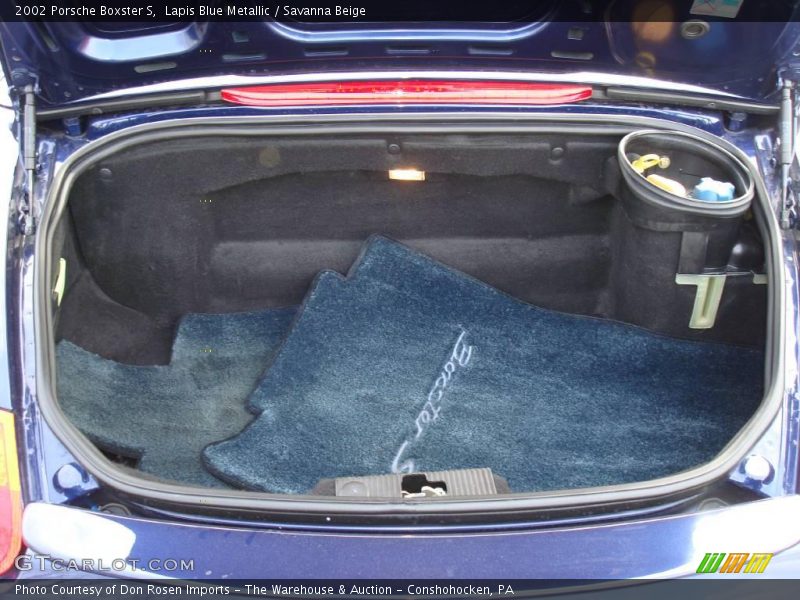 Lapis Blue Metallic / Savanna Beige 2002 Porsche Boxster S